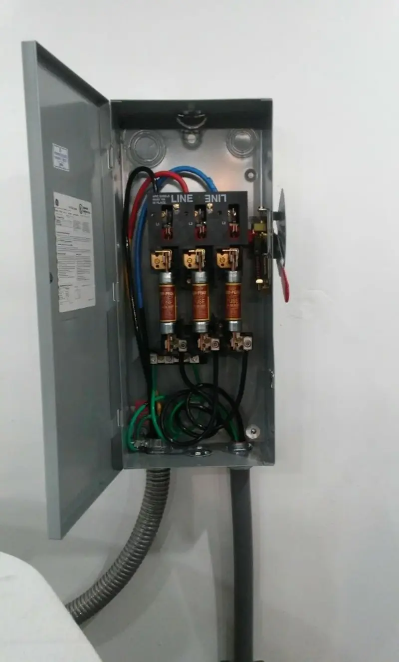 Three-phase disconnect switch installed for Electrical Wiring & Rewiring in Lowville